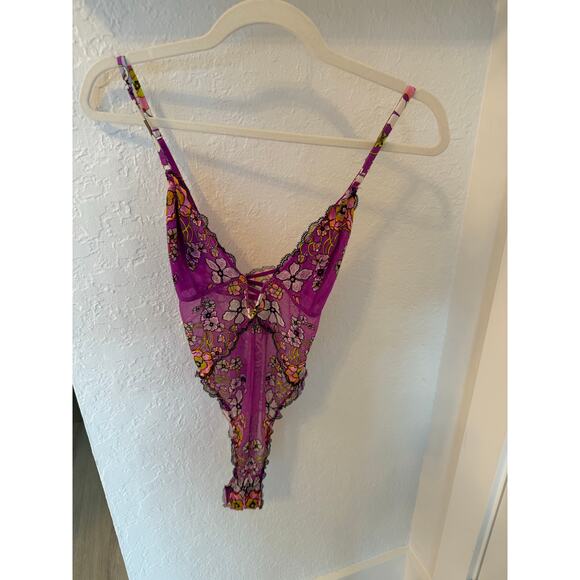 Savage X Fenty Mod Poppy Lace Teddy - Picture 3 of 5